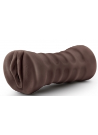 Коричневый мастурбатор-вагина Hot Chocolate Brianna - Blush Novelties - в Мурманске купить с доставкой