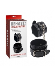 Черные наручники Be good Wrist Cuffs - Chisa - купить с доставкой в Мурманске