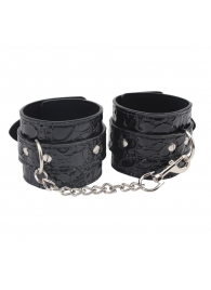 Черные наручники Be good Wrist Cuffs - Chisa - купить с доставкой в Мурманске