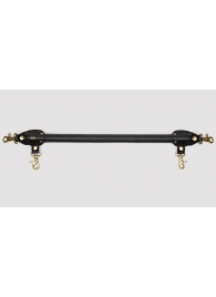 Черная распорка для ног Bound to You Faux Leather Spreader Bar - 50,8 см. - Fifty Shades of Grey - купить с доставкой в Мурманске