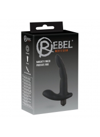 Черный вибромассажер простаты Naughty Finger Prostate Vibe - 13,8 см. - Orion - в Мурманске купить с доставкой