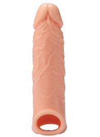 Телесная насадка EXTENDER WITH BALL STRAP 6.5 - 17 см. - Dream Toys - в Мурманске купить с доставкой