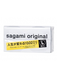 Презервативы Sagami Original 0.02 L-size увеличенного размера - 10 шт. - Sagami - купить с доставкой в Мурманске