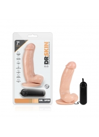 Телесный ротатор Dr. Spin 7 inch Gyrating Realistic Dildo - 17,78 см. - Blush Novelties