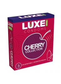 Презервативы с ароматом вишни LUXE Royal Cherry Collection - 3 шт. - Luxe - купить с доставкой в Мурманске