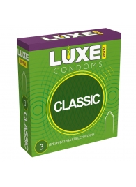 Гладкие презервативы LUXE Royal Classic - 3 шт. - Luxe - купить с доставкой в Мурманске