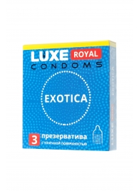 Текстурированные презервативы LUXE Royal Exotica - 3 шт. - Luxe - купить с доставкой в Мурманске