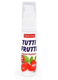 Гель-смазка Tutti-frutti со вкусом барбариса - 30 гр. - Биоритм - купить с доставкой в Мурманске