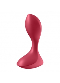 Красный вибромассажёр простаты Satisfyer Backdoor Lover - 14 см. - Satisfyer - в Мурманске купить с доставкой