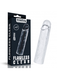 Прозрачная насадка-удлинитель Flawless Clear Penis Sleeve Add 1 - 15,5 см. - Lovetoy - в Мурманске купить с доставкой