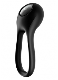 Черное эрекционное виброкольцо Majestic Duo - Satisfyer - в Мурманске купить с доставкой