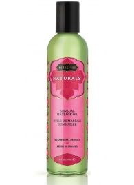 Массажное масло Naturals Strawberry Dreams с ароматом клубники - 236 мл. - Kama Sutra - купить с доставкой в Мурманске