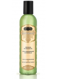 Массажное масло Naturals Vanilla Sandalwood с ароматом ванили и сандала - 236 мл. - Kama Sutra - купить с доставкой в Мурманске