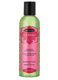 Массажное масло Naturals Strawberry Dreams с ароматом клубники - 59 мл. - Kama Sutra - купить с доставкой в Мурманске