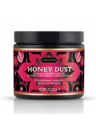 Пудра для тела Honey Dust Body Powder с ароматом клубники - 170 гр. - Kama Sutra - купить с доставкой в Мурманске