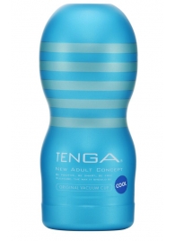 Мастурбатор с охлаждающей смазкой TENGA Original Vacuum Cup Cool - Tenga - в Мурманске купить с доставкой