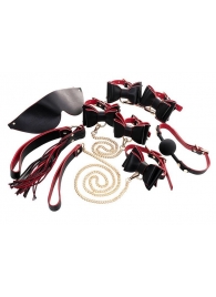Черно-красный бондажный набор Bow-tie - ToyFa - купить с доставкой в Мурманске