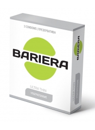 Ультратонкие презервативы Bariera Ultra Thin - 3 шт. - Bariera - купить с доставкой в Мурманске