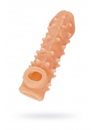 Телесная закрытая насадка с пупырышками Cock Sleeve Size S - 13,8 см. - KOKOS - в Мурманске купить с доставкой