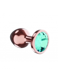 Пробка цвета розового золота с малиновым кристаллом Diamond Topaz Shine L - 8,3 см. - Lola Games - купить с доставкой в Мурманске