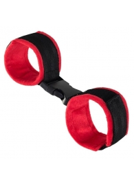 Красно-черные велюровые оковы Anonymo - ToyFa - купить с доставкой в Мурманске