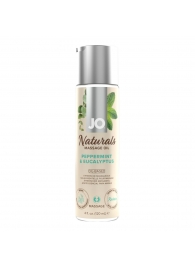 Массажное масло с ароматом перечной мяты и эвкалипта JO Naturals Peppermint   Eucalyptus - 120 мл. - System JO - купить с доставкой в Мурманске