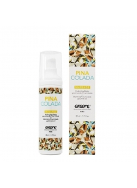 Разогревающее массажное масло с ароматом пина колада Gourmet Pina Colada - 50 мл. - Exsens - купить с доставкой в Мурманске