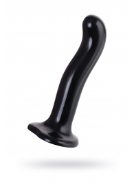 Черный стимулятор для пар P G-Spot Dildo Size M - 18 см. - Strap-on-me - в Мурманске купить с доставкой