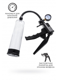 Прозрачная механическая помпа для пениса Viggo - Sexus - в Мурманске купить с доставкой