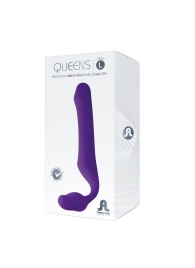 Фиолетовый безремневой страпон Queens L - Adrien Lastic - купить с доставкой в Мурманске