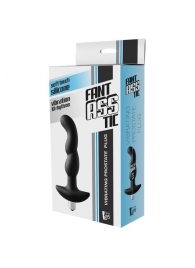 Черная вибропробка для простаты FantASStic Vibrating Prostate Plug - 14,5 см. - Dream Toys - в Мурманске купить с доставкой