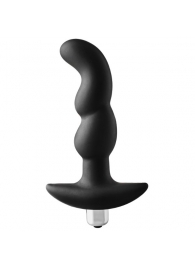 Черная вибропробка для простаты FantASStic Vibrating Prostate Plug - 14,5 см. - Dream Toys - в Мурманске купить с доставкой