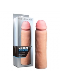 Телесная фаллическая насадка на пенис Magnum Xtender - 23 см. - Blush Novelties - в Мурманске купить с доставкой