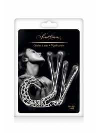 Регулируемые зажимы для сосков Sweet Caress Nipple Chain - Sweet Caress - купить с доставкой в Мурманске
