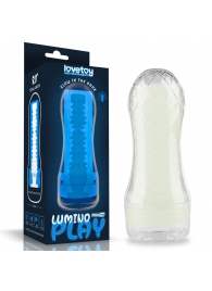 Светящийся в темноте мастурбатор Lumino Play Masturbator Ribbed - Lovetoy - в Мурманске купить с доставкой