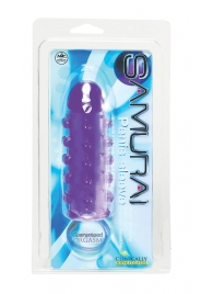 Закрытая фиолетовая насадка с пупырышками SAMURAI PENIS SLEEVE PURPLE - 14,5 см. - NMC - в Мурманске купить с доставкой