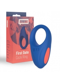 Синее эрекционное кольцо RRRING First Date Cock Ring - FeelzToys - в Мурманске купить с доставкой