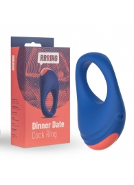 Синее эрекционное кольцо RRRING Dinner Date Cock Ring - FeelzToys - в Мурманске купить с доставкой