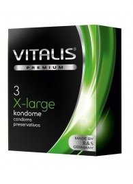 Презервативы увеличенного размера VITALIS PREMIUM x-large - 3 шт. - Vitalis - купить с доставкой в Мурманске