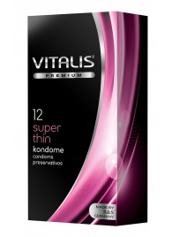 Ультратонкие презервативы VITALIS PREMIUM super thin - 12 шт. - Vitalis - купить с доставкой в Мурманске