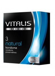 Классические презервативы VITALIS PREMIUM natural - 3 шт. - Vitalis - купить с доставкой в Мурманске