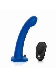 Синяя насадка Remote Control P-Spot G-Spot с черными трусиками - 20 см. - Pegasus - купить с доставкой в Мурманске