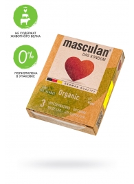 Экологически чистые презервативы Masculan Organic - 3 шт. - Masculan - купить с доставкой в Мурманске