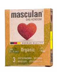 Экологически чистые презервативы Masculan Organic - 3 шт. - Masculan - купить с доставкой в Мурманске