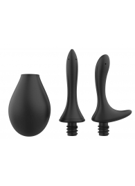 Черный анальный душ Nexus Anal Douche Set с 2 сменными насадками - Nexus Range - купить с доставкой в Мурманске