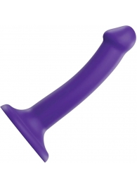 Фиолетовый фаллоимитатор-насадка Strap-On-Me Dildo Dual Density size S - 17 см. - Strap-on-me - купить с доставкой в Мурманске