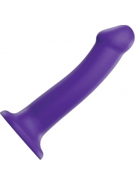 Фиолетовый фаллоимитатор-насадка Strap-On-Me Dildo Dual Density size L - 19 см. - Strap-on-me - купить с доставкой в Мурманске