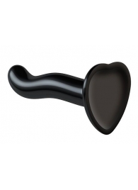 Черный фаллоимитатор-насадка Strap-On-Me P G spot Dildo size S - 16,4 см. - Strap-on-me - купить с доставкой в Мурманске