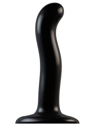 Черный фаллоимитатор-насадка Strap-On-Me P G spot Dildo size S - 16,4 см. - Strap-on-me - купить с доставкой в Мурманске
