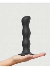 Черная насадка Strap-On-Me Dildo Geisha Balls size XL - Strap-on-me - купить с доставкой в Мурманске